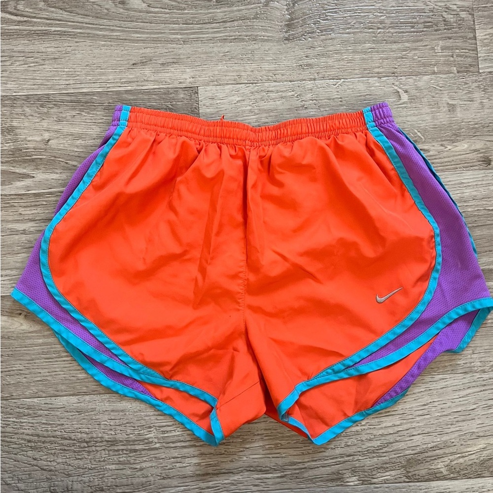 Nike Women's Vibrant Orange Athletic Shorts
